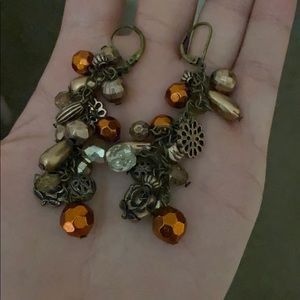 Bead dangle earrings